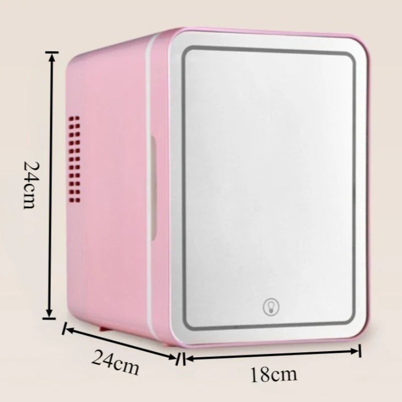 2026 New Upgrade Portable Mini Makeup Cooler Fridge Luxury Cosmetic Fridges With Mirror Mute Skincare Refrigerator 4L Small Refr