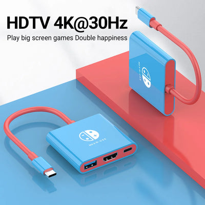 3-in-1 USB C to HDMI 4K HUB Type C Adapter Thunderbolt | SAMAG