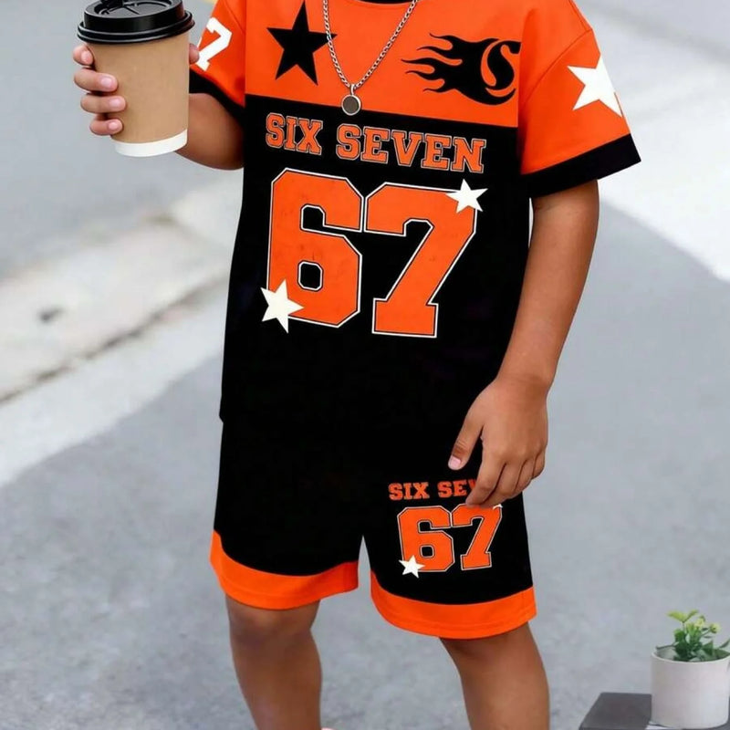 Kids Clothes Boys Soccer Outfit - Black & Yellow Football - View 6 | SAMAG