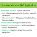 Immersible 28KHz Ultrasonic Transducer Vibrator Rod Ultrasound Vibration Probe Nano Solvent Dispersion Oil Emulsifier Mixer
