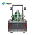 Customized 1 Ton Mini Electric Front End Wheel Loader With Manure Bucket For Farm Livestock Waste Handling