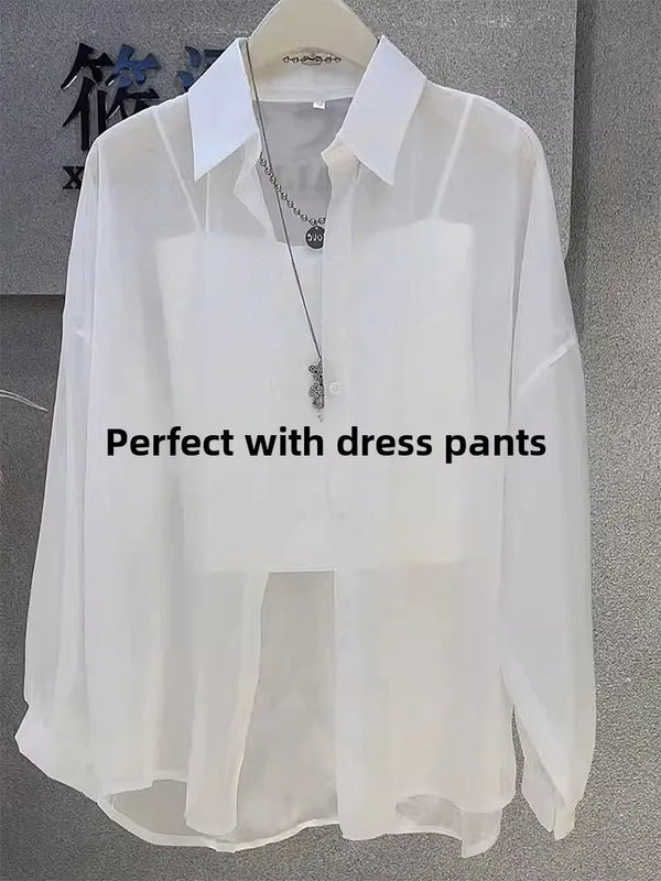 New 2026 Women's Ultra-Smooth Loose Sun Protection Shirt Pearl Silk Ice Sensation Open Cardigan Outerwear Summer Fashion