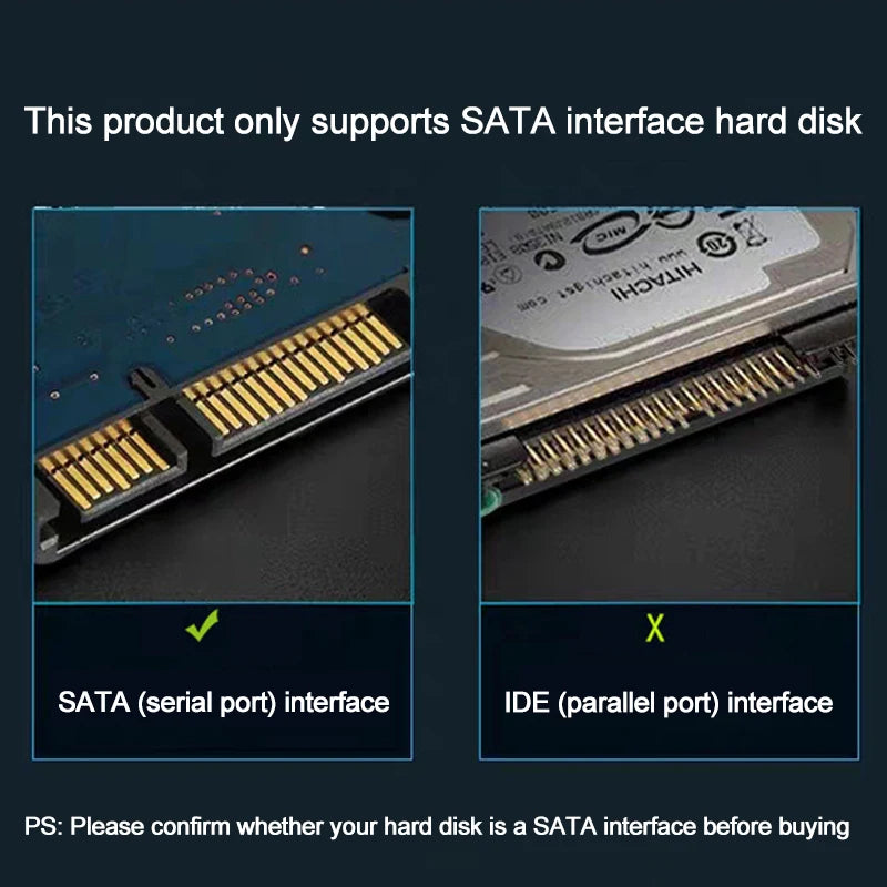 SATA to USB 3.0 Adapter Cable for 3.5/2.5 Inch SSD HDD SATA III Hard Drive Disk Converter Support UASP with 12V Power Adapter