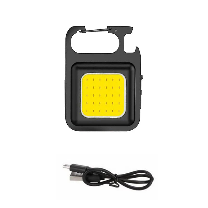 1-5PCS Mini 1500LM LED Flashlight Work Light Portable Pocket Flashlight Keychains Torch USB Rechargeable For Outdoor Camping