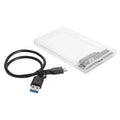 Transparent HDD Case HDD Enclosure 2.5 Inch SSD SATA To USB 3.0 Type-C 3.1 Adapter Portable External Hard Drive Box Tool-Free
