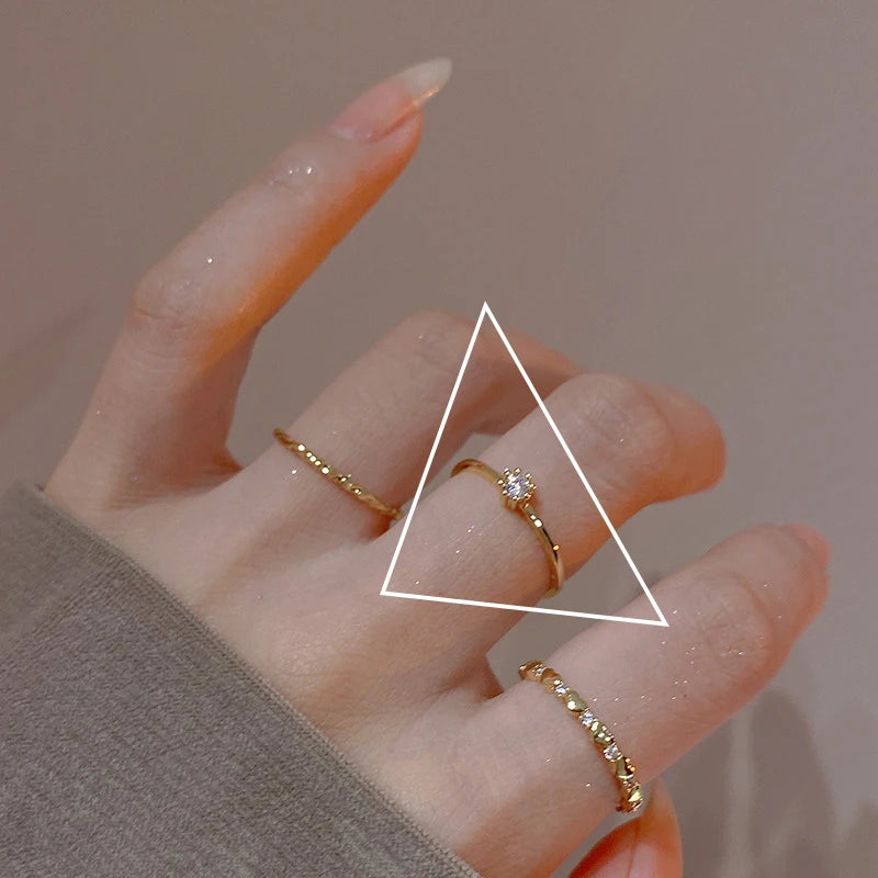 925 Sterling Silve Love Heart Hollowed Out Ring For Women Girl Extremely Fine Korea Ins Jewelry Gift Dropshipping