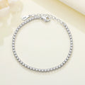 Original 925 Sterling Silver Zirconia Tennis Chain Bracelet for Women Adjustable Gold Color Hot Sale Ideal Birthday Party Gifts