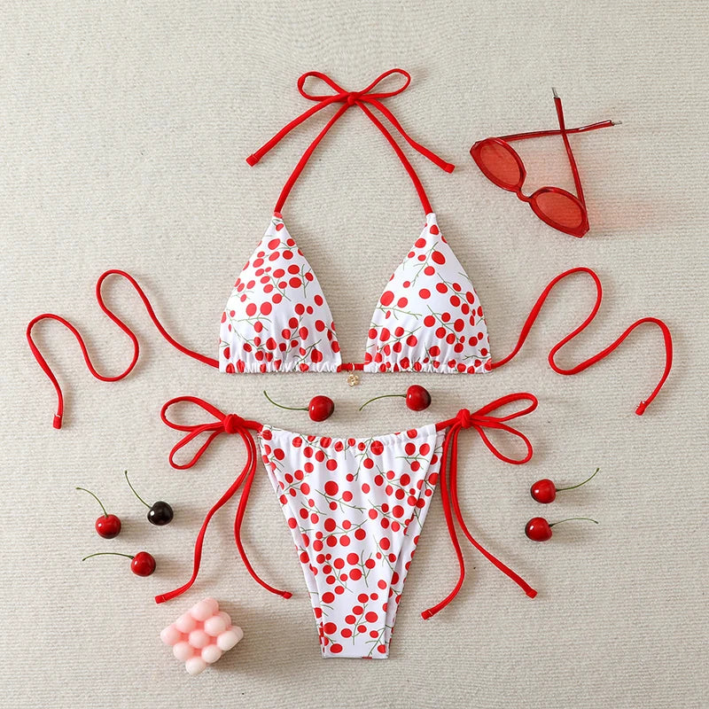 Micro Thong Bikini Triangle Swimwear Sexy Lace Set | SAMAG