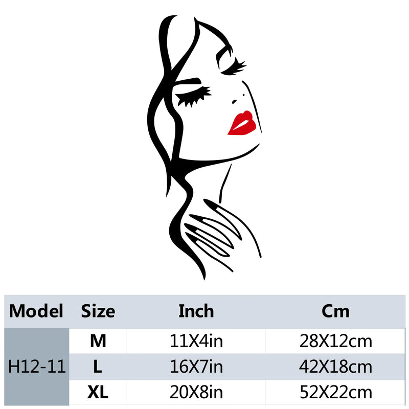 1 pc amazing salon dressed waterproof Wall Sticker Pvc Stickers Art Paper For home Bedroom Background