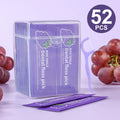 4 Fruit Flavors Individually Wrapped Dental Floss Picks, Mint Strawberry Orange Grape Disposable Floss Sticks, Smooth Flexible