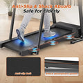 2.5HP Walking Treadmill with Long Handrails, 300 lbs - View 4 | SAMAG