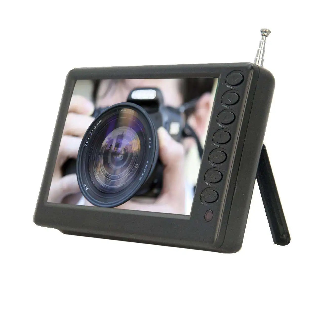 5-14" Portable Digital Mini TV: Rechargeable Pocket TV with DVB-T Battery, FM Radio, PVR & USB Input for Travel Outdoor Home Use