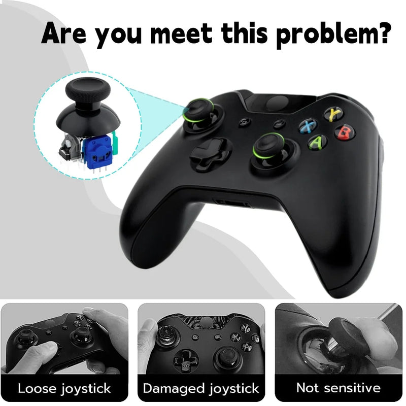 Hall/TMR Electromagnetic Joystick for PS5 PS4 Controller Thumb Stick Joystick Cap No-Drift 3D Analog Sensor Upgrade Replacement
