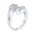 Ehhai 1.5ct Pear Cut Moissanite Twist Shank Open Band Ring for Women 14K Gold Filled Wedding Anniversary - Visuel 2 | SAMAG