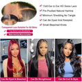 16 42 Inch 13x6 13X4 HD Transparent Straight Lace Frontal Wigs 5x5 Glueless Wear and Go Brazilian Human Hair Wig 250 Density for Women
