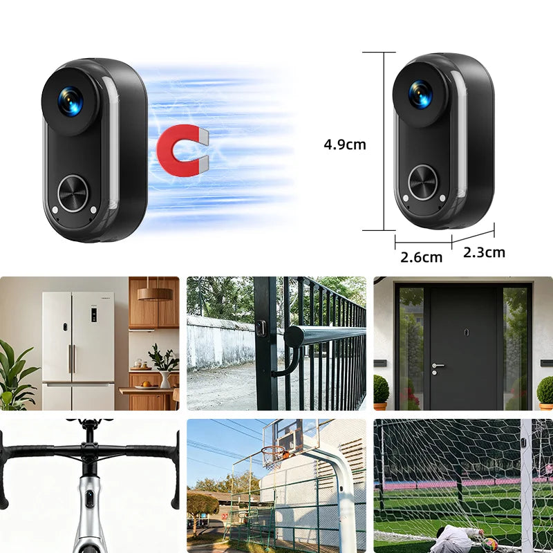 ANSVICAM WIFI Tumble Aciton Camera 4K EIS Magnetic Sports Camera POV Portable Bodycam Charging Case Waterproof Vlog Cam 32G Card
