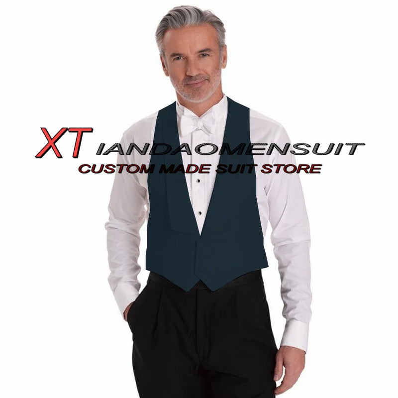 Men's Suit Vest Wedding Groom Sleeveless Jacket Lapel Formal Waistcoat Party Slim Fit Vests for Male chaleco hombre