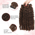 Chocolate Brown Burmese Curly Human Hair Bundles 4# Double Drawn Vietnamese Human Virgin Hair Weave Vietnamese Raw Hair Bundles