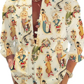 New men's Long Sleeved Shirt With Gold 3D Turtle Print | SAMAG