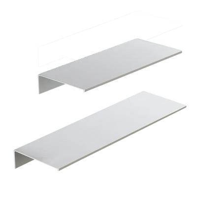 No Drilling Storage Rack Wall Shower Shelf Kitchen White Finish for Modern Bathroom Organizer Home Space - Saving | SAMAG