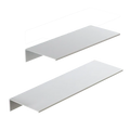 No Drilling Storage Rack Wall Shower Shelf Kitchen White Finish for Modern Bathroom Organizer Home Space - Saving | SAMAG