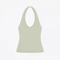 ANK Air Summer Top with Solid Color, Black and White Powder, Wide Shoulder Strap, I-Shaped Tank Top, Women's Sports, Daily Wear