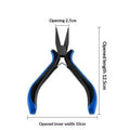 Jewelry Crimping Pliers for DIY Accessories Making Tips Tool Tweezers Nose Pliers