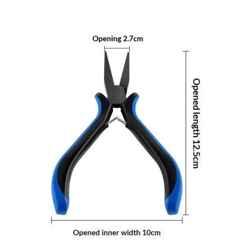 Jewelry Crimping Pliers for DIY Accessories Making Tips Tool Tweezers Nose Pliers