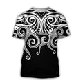 Tentacle Organism Pattern T - Shirt For Men Retro Ocean - View 11 | SAMAG