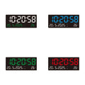 Large Digital Wall Clock 12/24H Time/Date/Week/Temp Display LED Alarm Clock 3 Alarm Clock Snooze Electronic Table Clock