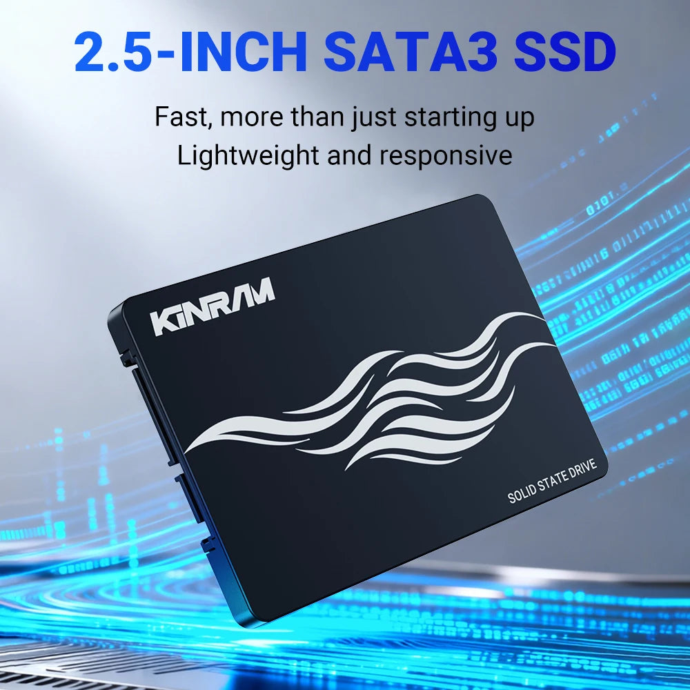KinRam 2.5 SATA3 SSD 128GB 120GB Laptop Solid State Drive 128 GB 120 GB Hard Disk Internal High-Speed SATA 3 HDD For PC Desktop