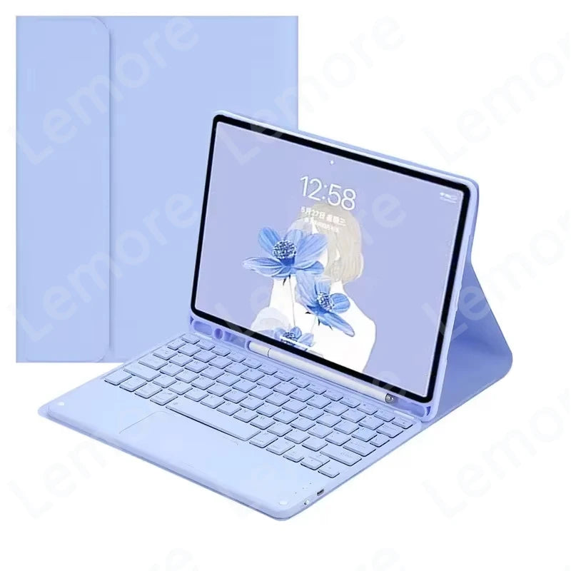Tablets Case with Keyboard for iPad 11th Case A16 11 inch 2025 Touchpad Keyboard for iPad 11th Generation Stand Cover Funda