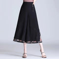 Korean Fashion Capri Pants Women Black Print Summer Thin - View 2 | SAMAG