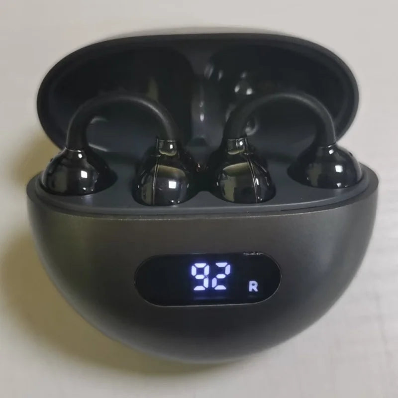 New Sport Earclip Wireless Headphone Bluetooth Earphone Wireless Bluetooth Headphones Gaming Led Display Game and Music Mode