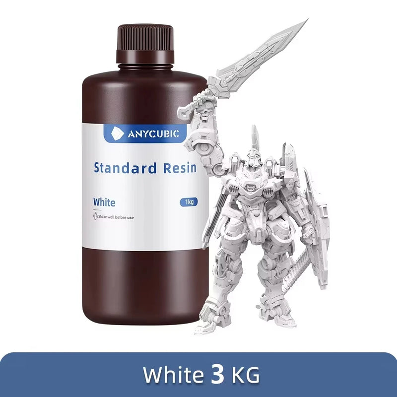 ANYCUBIC Standard Water wash resin/Tough Plant UV Resin For LCD 3D Printer 405nm Liquid Photopolymer Sensitive Resin 3D Printing