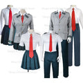 Academia Anime  Midoriya Izuku Cosplay Costume Todoroki Shoto School Uniform Set Wig Suit Unisex Halloween Role Play