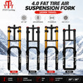 20"/26" Fat Tire Bike Air Suspension Fork, 180mm Travel | SAMAG