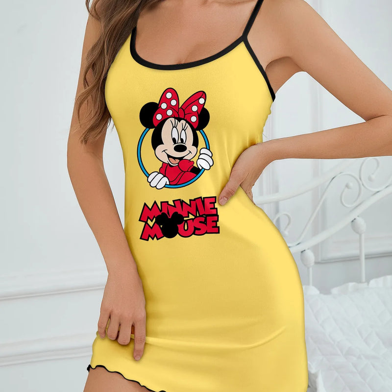 Women's Disney Minnie Cute Cartoon Bow Pattern Hanging | SAMAG