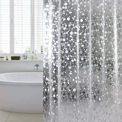 Bathroom Shower Curtain Transparent Lining Waterproof | SAMAG