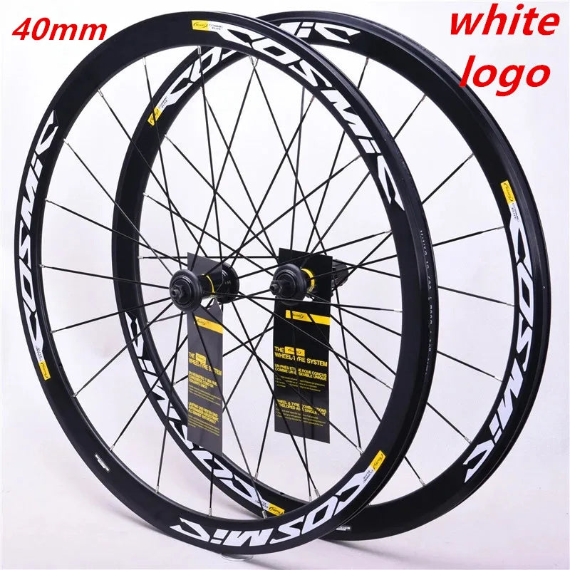 New 700C 30/40/50mm Road Bike Alloy Bicycle Wheelset Clincher Rim V Brake Disc Brake Thru Axle Center Lock Hubs Wheels Rim Brake