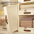 Household Plastic Drawer Organizer Foldable Pull Out Cabinet Storage Stackable With Handle Box Home Use | SAMAG