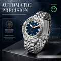 CADISEN Automatic Mechanical Wristwatch Man Meteorite Dial Business Casual 100M Waterproof 8215 MIYOTA Stainless Steel Men Watch