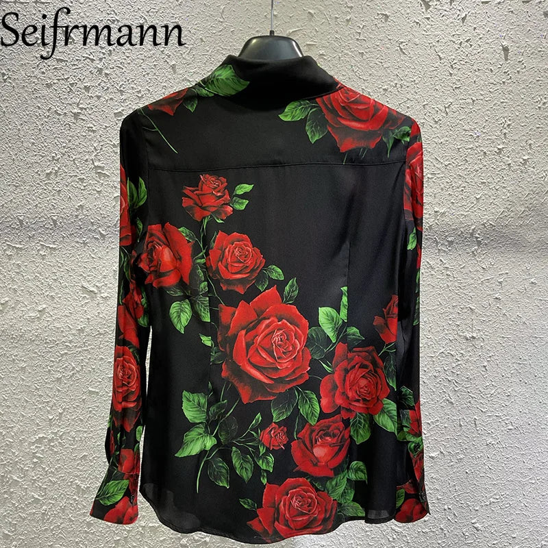 Seifrmann Casual printed two-piece lapel long-sleeved | SAMAG