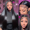 40 Inch 220 Density 5x5 Glueless Lace Frontal Wig for Women Brazilian Wigs Human Hair 13x6 13x4 Bone Straight HD Lace Front Wigs