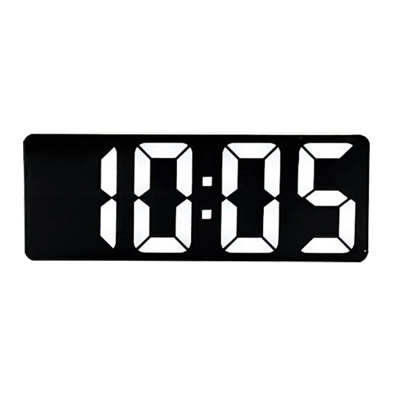 Acrylic/Mirror Digital Alarm Clock Voice Control Snooze Night Mode Table Clock 12/24H Anti-disturb Funtion Electronic LED Clock