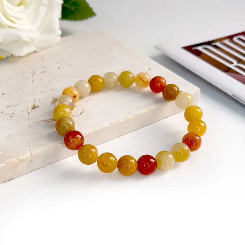 Natural Stone Beads Bracelet For Women Men Agate Crystal Quartzs Aquamarines Jades Jewelry Agates Elastic Bangle Bracelets 6 8mm