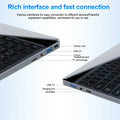 LENO 15.6" Laptop Portable Intel Core i7-6500U 32GB RAM 2TB SSD Windows 11 Notebook Gamer 1080P Display Office Study Computer PC