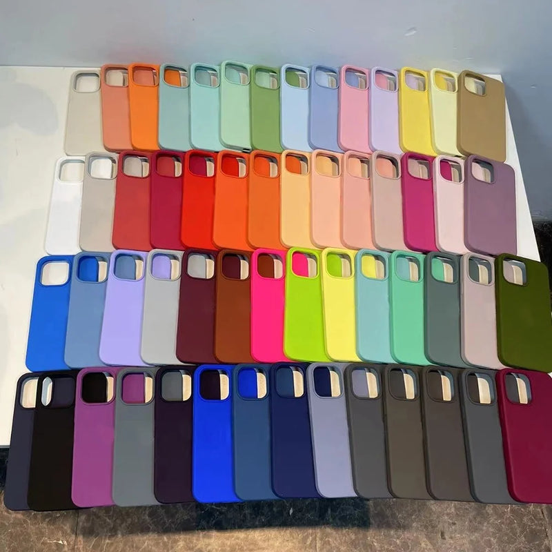 Liquid Silicone Phone Case For iPhone 17 ProMax 16 13 15 14 12 Pro Case for iPhone 17 16 13 12 Pro Max 14 15 With Box Cover