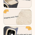 Indoor Cat Bed Cat Cave Bed Winter Warm Cute Cat Condo Hideaway Hut Modern Furniture for Multi Pets Washable