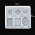 SNASAN Cute Beads Cube Triangle Silicone Mold For Jewelry Earrings Pendant Making Resin UV Epoxy Resin Molds Crafts DIY Tool